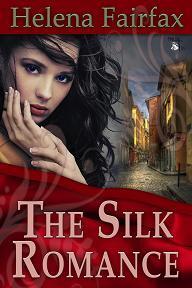 The Silk Romance by Helena Fairfax, Book cover.