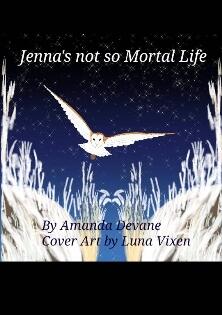 Jenna's no so Mortal Life by Amanda Devane - book cover.