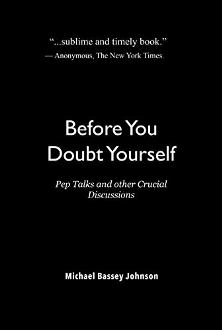 Before You Doubt Yourself (book) by Michael Bassey Johnson. Book cover