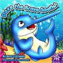 Dave the Brave Sawfish (children's book) by Nirit Littaney. Book cover