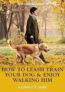 How To Leash Train Your Dog And Enjoy Walking Him by Alexandra Santos. Book cover