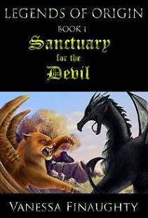 Legends of Origin 1 - Sanctuary for the Devil (book) by Vanessa Finaughty Book Image Did Not Load!