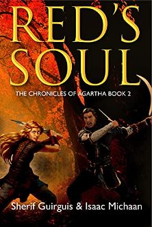 Red's Soul by Sherif Guirguis and Isaac Michaan. Book cover. The Chronicles Of Agartha Book 2.