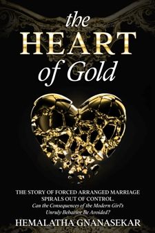 The Heart of Gold by Hemalatha Gnanasekar. Book cover