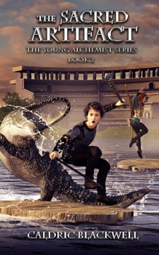 The Sacred Artifact by Caldric Blackwell. Book cover.