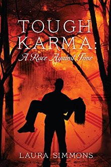 Tough Karma: A Race Against Time by Laura Simmons. Book cover.