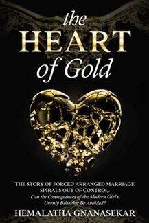The Heart of Gold by Hemalatha Gnanasekar. Book cover.