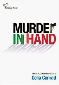 Murder in Hand by Celia Conrad - Book cover.