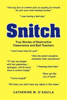 Snitch by Catherine M. D'Aquila. Book cover.