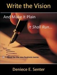 Write the Vision and Make it Plain by Deniece Senter, Book cover.