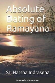 Absolute Dating of Ramayana by Sri Harsha Indrasena - Book cover.