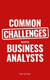 Common Challenges faced by Business Analysts by Kadir Çamoğlu - Book cover.