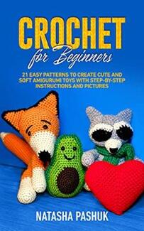 Crochet for Beginners by Natasha Pashuk. Book cover.