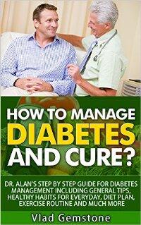 How to Manage Diabetes and Cure? by Vlad Gemstone - Book cover.