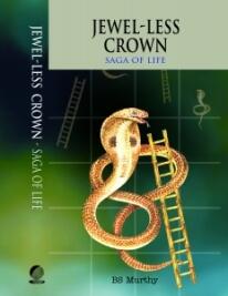 Jewel-less Crown: Saga of Life by BS Murthy - Book cover.