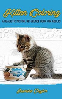 Kitten Coloring by Jasmine Taylor - Book cover.