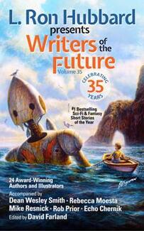 L. Ron Hubbard Presents Writers of the Future Volume 35 - Book cover.