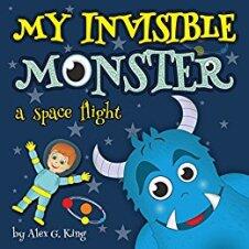 My Invisible Monster: a space flight. Book cover.