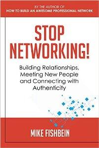Stop Networking! by Mike Fishbein - Book cover.