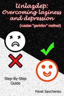 Unlazdep: Overcoming Laziness and Depression - Book cover.