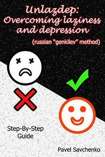 Unlazdep: Overcoming Laziness and Depression - Book cover.