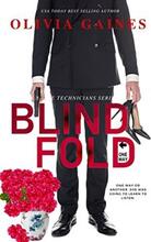 Blind Fold, Book cover featuring man in suit, flowers and women's heels.