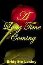 A Long Time Coming by Bridgitte Lesley, Book cover.