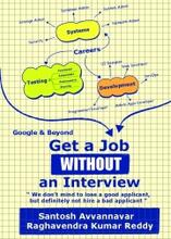 Get a Job WITHOUT an Interview by Santosh Avvannavar, Book cover.